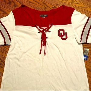 SOONERS OU TOP NWT. T1 2468